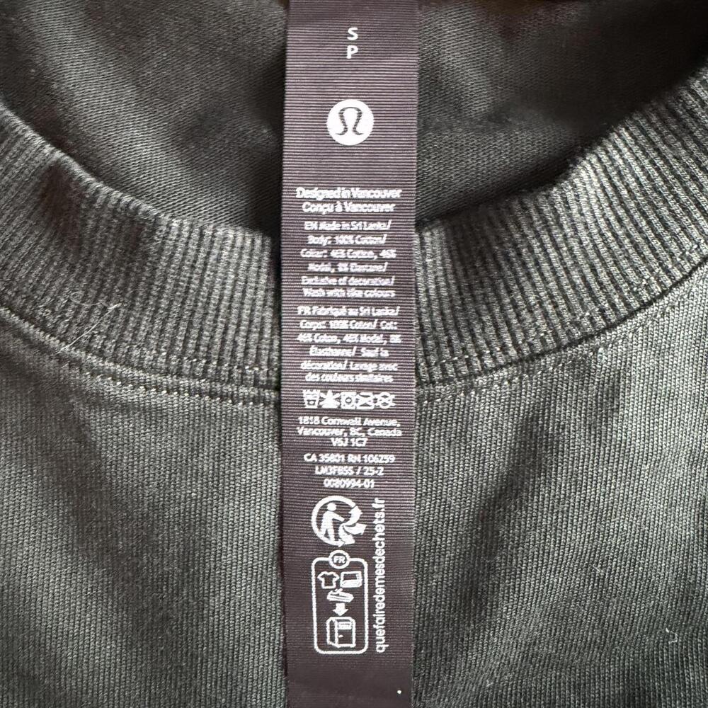 EUC Lululemon Heavyweight Cotton Jersey T-Shirt Rainforest Green Size S - Picture 4 of 4